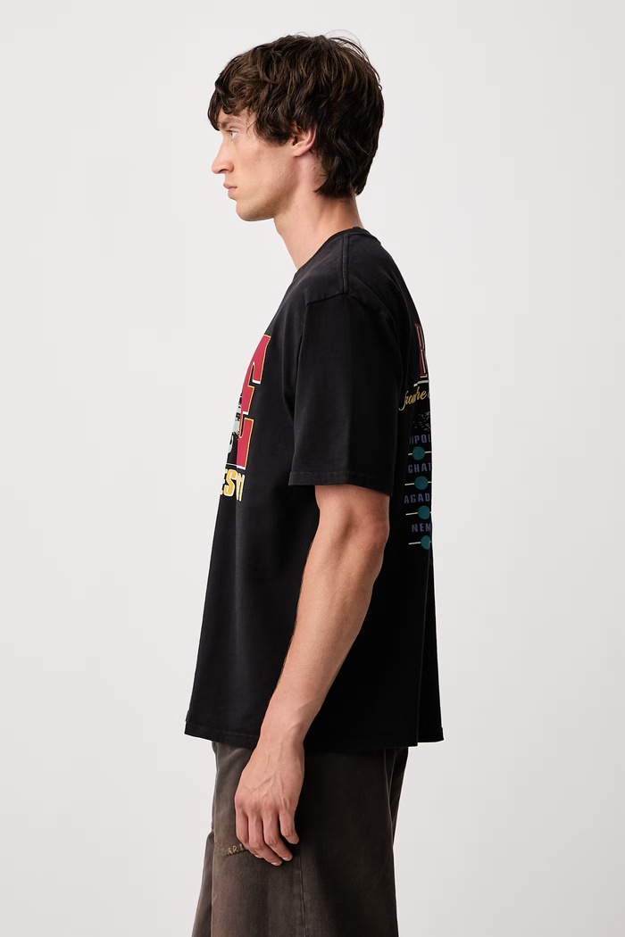 The Desert Decides T-shirt bawełniany męski RHUDE RHFW26TT06012 czarny