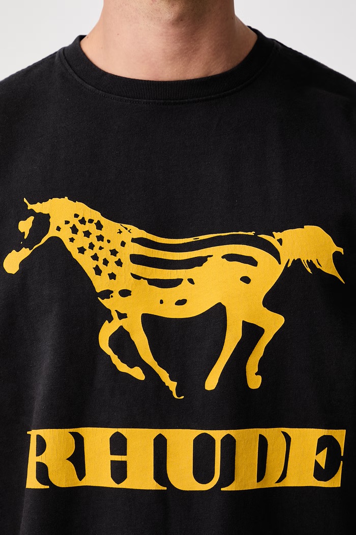RHUDE Dinero T-shirt bawełniany męski RHFW26TT04012