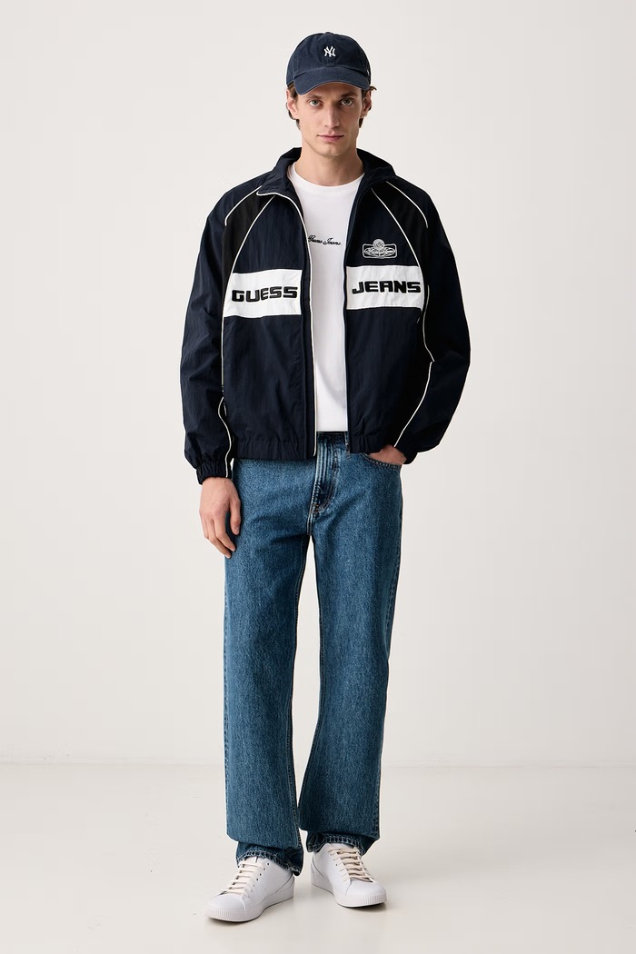 Guess Jeans T-shirt męski bawełniany M6BI88.K6999 biały AW26