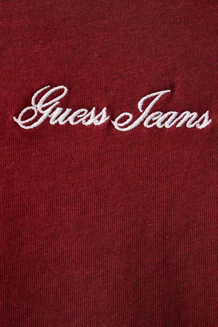 T-shirt męski bawełniany Guess Jeans bordowy M6BI88.K6999