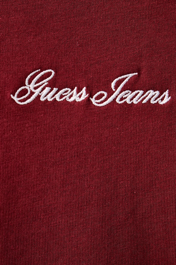 T-shirt męski bawełniany Guess Jeans bordowy M6BI88.K6999