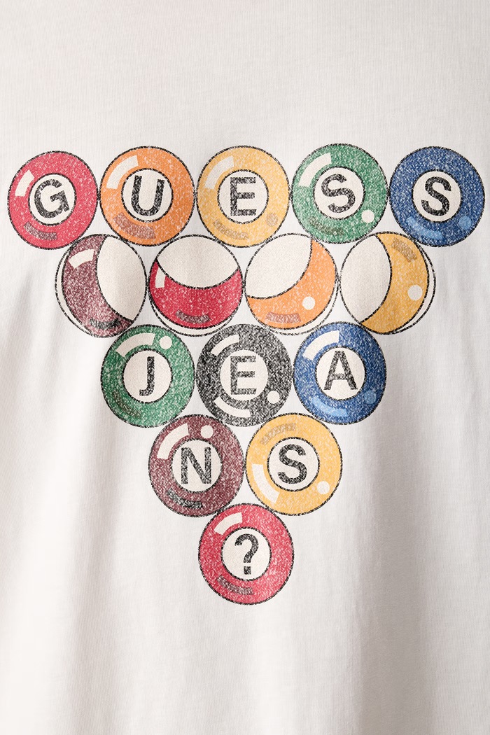 Majica za muškarce od pamuka Guess Jeans bijela M6BI26.K5507
