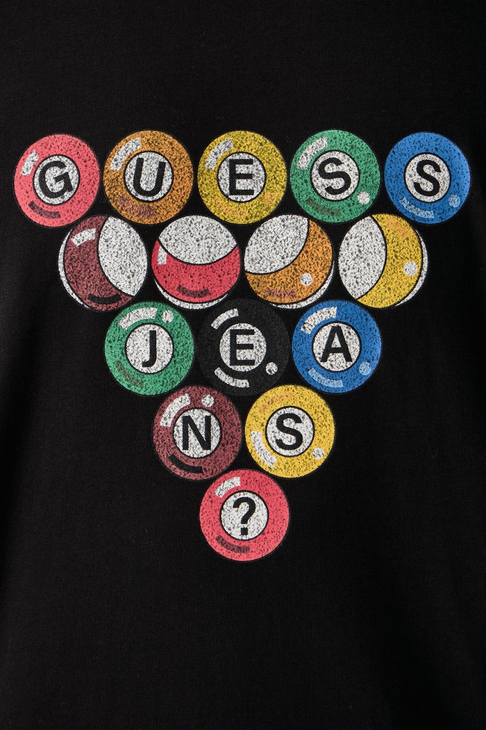 Majica za muškarce od pamuka Guess Jeans crna M6BI26.K5507