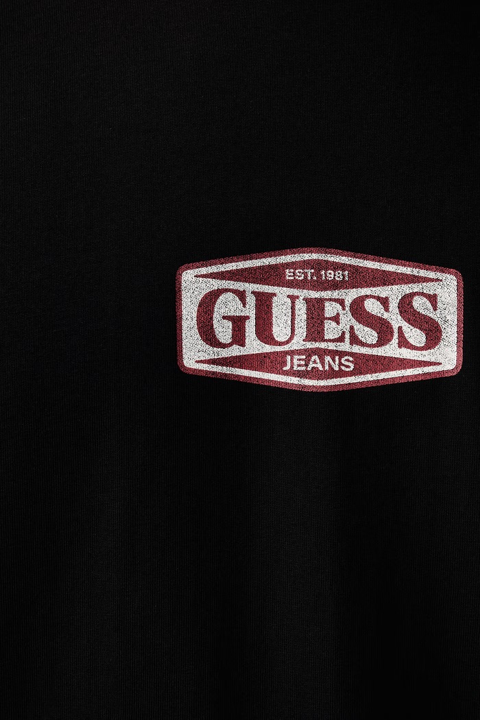T-shirt męski bawełniany Guess Jeans czarny M6BI09.K5324