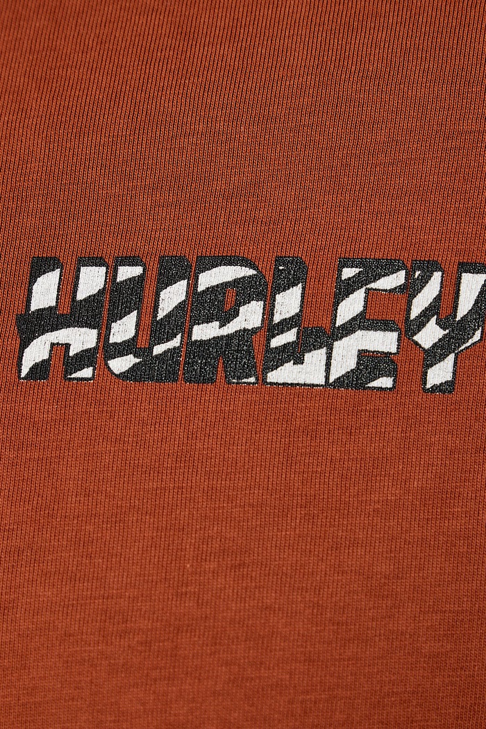 T-shirt męski bawełniany Printing Press Gaiolas Hurley brązowy MTSEUED0041