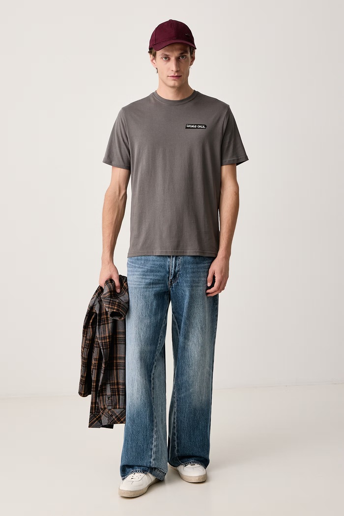 Hurley T-shirt męski bawełniany Printing Press Preserv MTSEUED0040 szary AW26