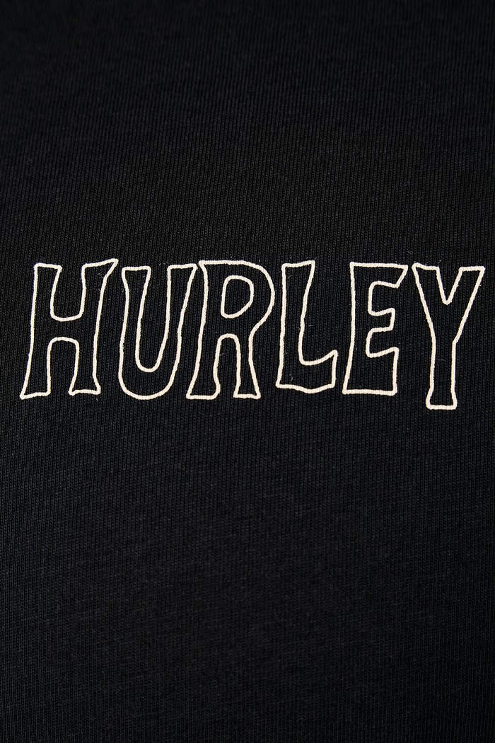 T-shirt męski bawełniany Printing Press Species Hurley czarny MTSEUED0038