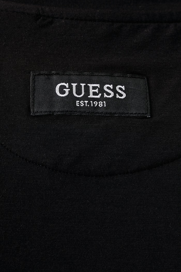 Majica za muškarce s modalom JAVIER Guess crna U6BM02.K5386