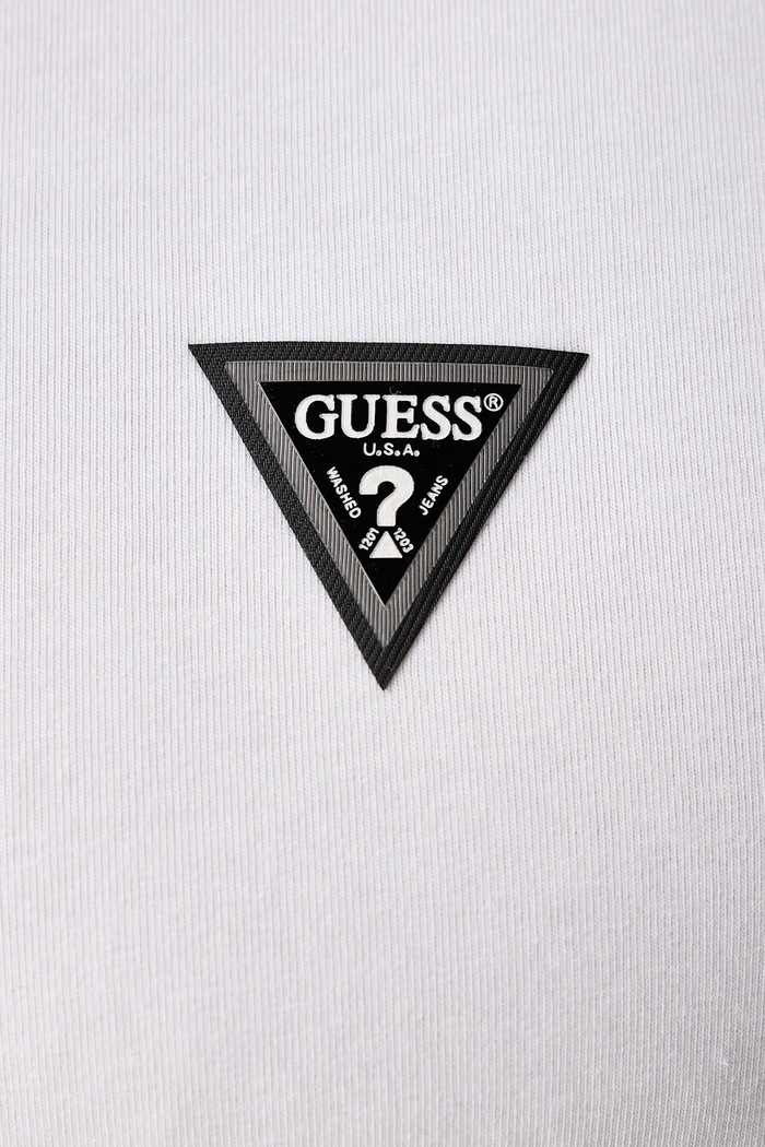 Majica za muškarce od pamuka s elastanom ETTORE Guess bijela U6BM01.K5385