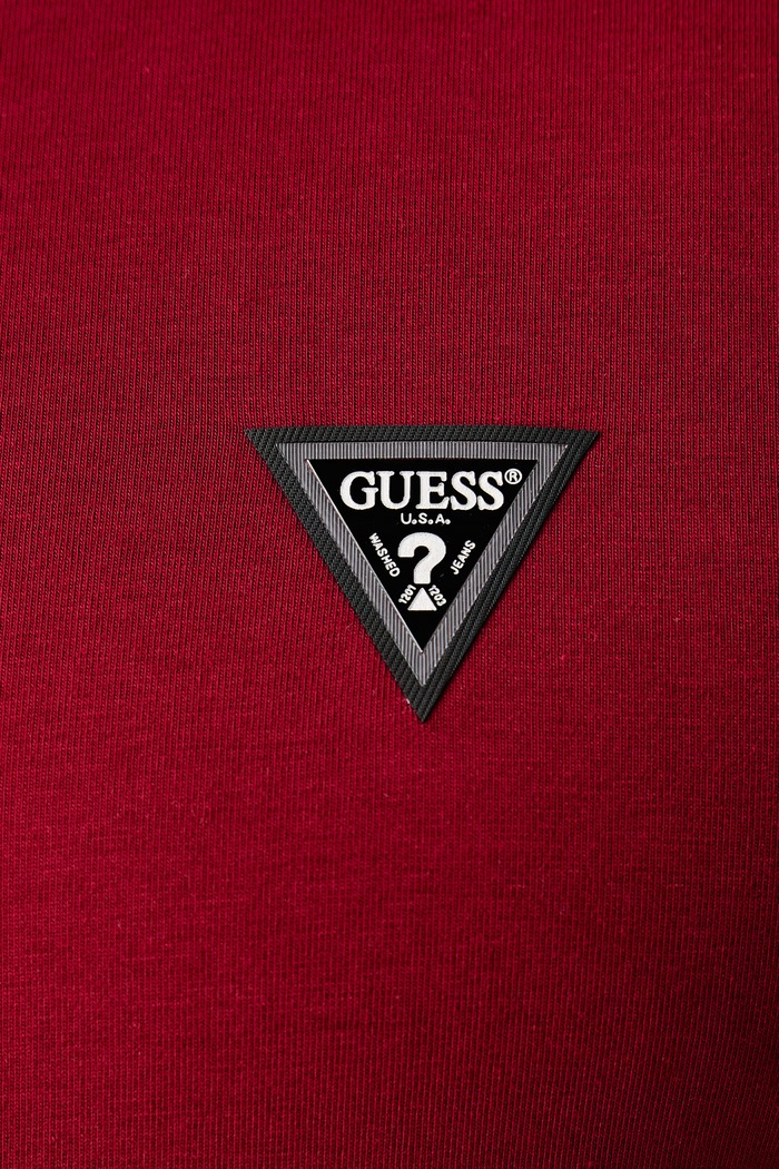 Majica za muškarce od pamuka s elastanom ETTORE Guess crvena U6BM01.K5385