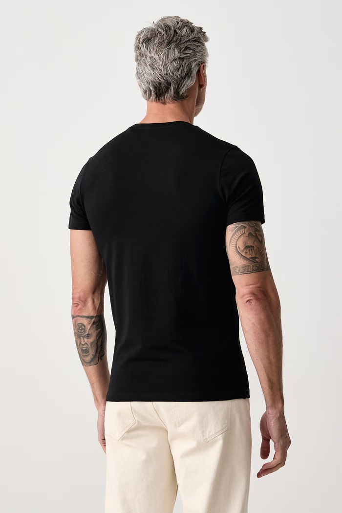 Odjeća Guess Majica za muškarce od pamuka s elastanom ETTORE U6BM01.K5385 crna