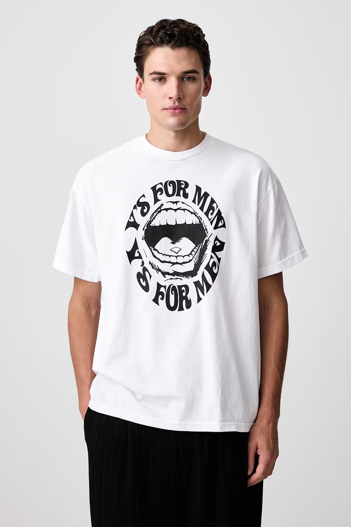 Yohji Yamamoto T-shirt bawełniany męski biały KN3697