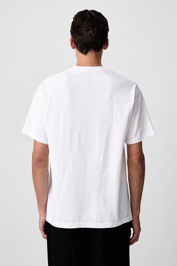 Odzież Yohji Yamamoto T-shirt bawełniany męski KN3697 biały