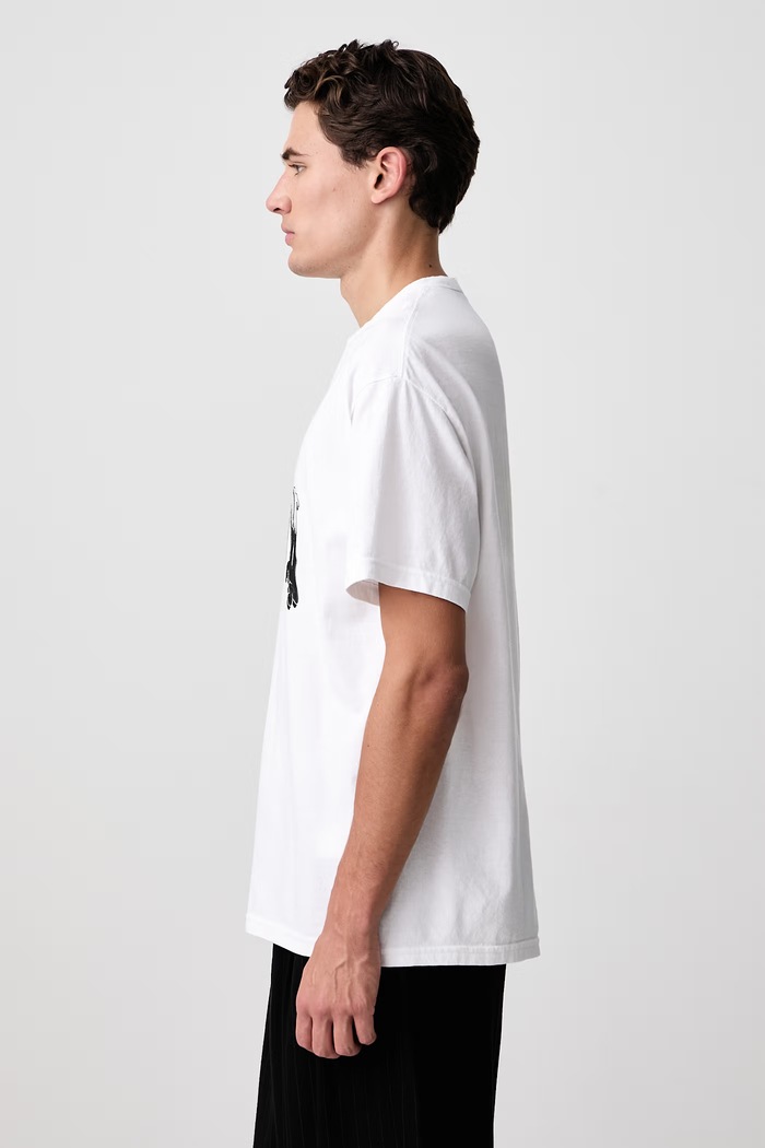 Odzież Yohji Yamamoto T-shirt bawełniany męski KN3695 biały