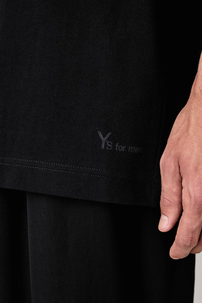 Yohji Yamamoto LOGO PT T-shirt bawełniany męski KN3690