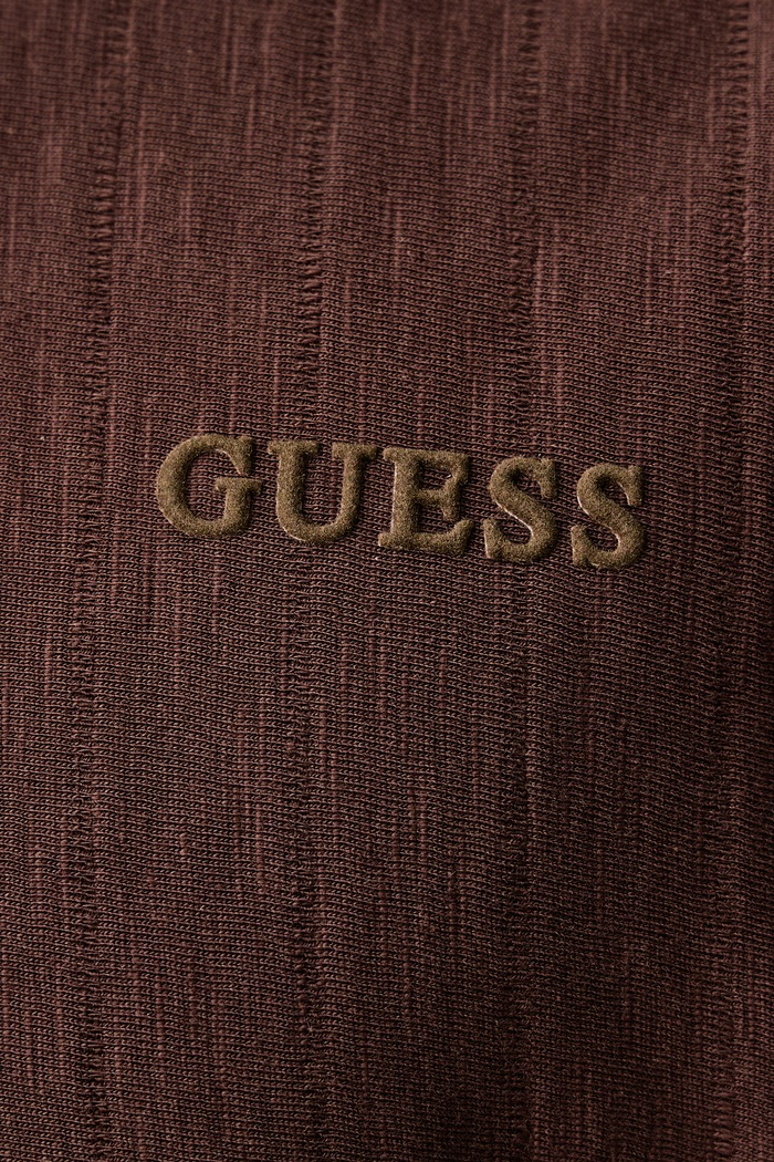 T-shirt męski bawełniany WALT Guess Z6BI14.K6694 brązowy