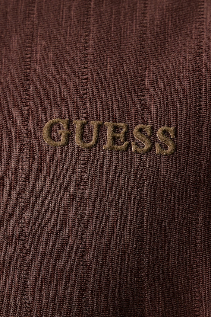 T-shirt męski bawełniany WALT Guess Z6BI14.K6694 brązowy