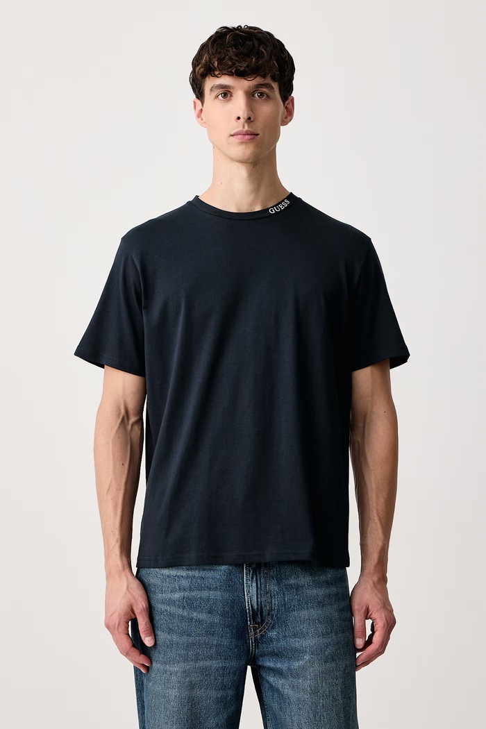 Guess T-shirt ανδρικό βαμβακερό JOSEPH σκούρο μπλε Z6BI09.K6555