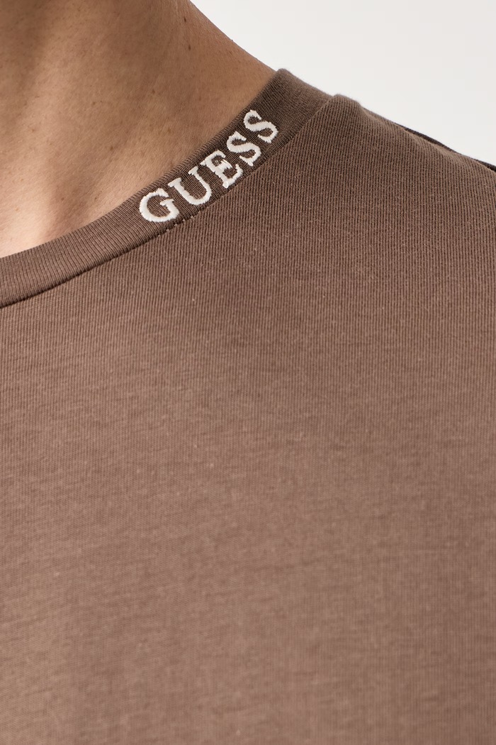 T-shirt ανδρικό βαμβακερό JOSEPH Guess Z6BI09.K6555 καφέ