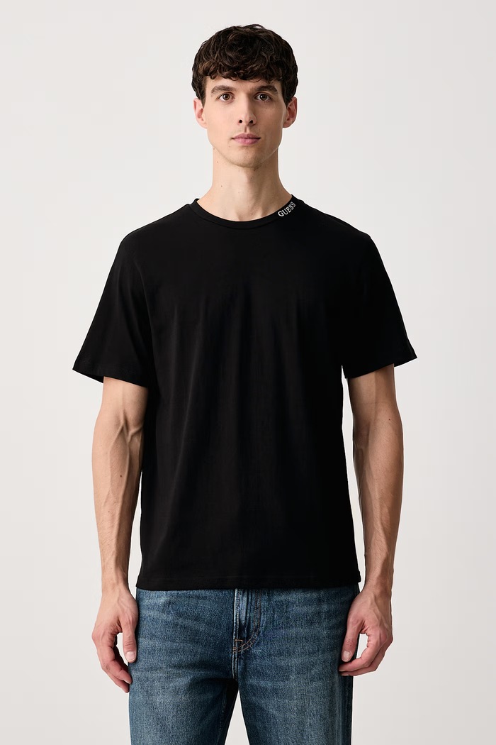 Guess T-shirt ανδρικό βαμβακερό JOSEPH μαύρο Z6BI09.K6555