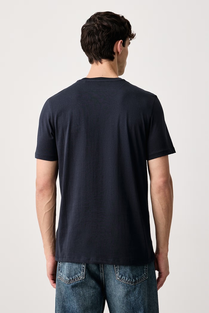 Guess T-shirt ανδρικό βαμβακερό Z6BI06.K6537 σκούρο μπλε AW26