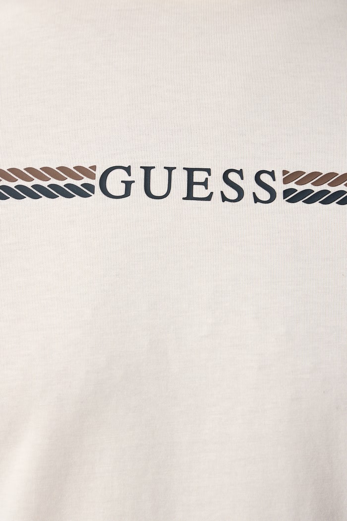T-shirt męski bawełniany Guess beżowy Z6BI05.K6536
