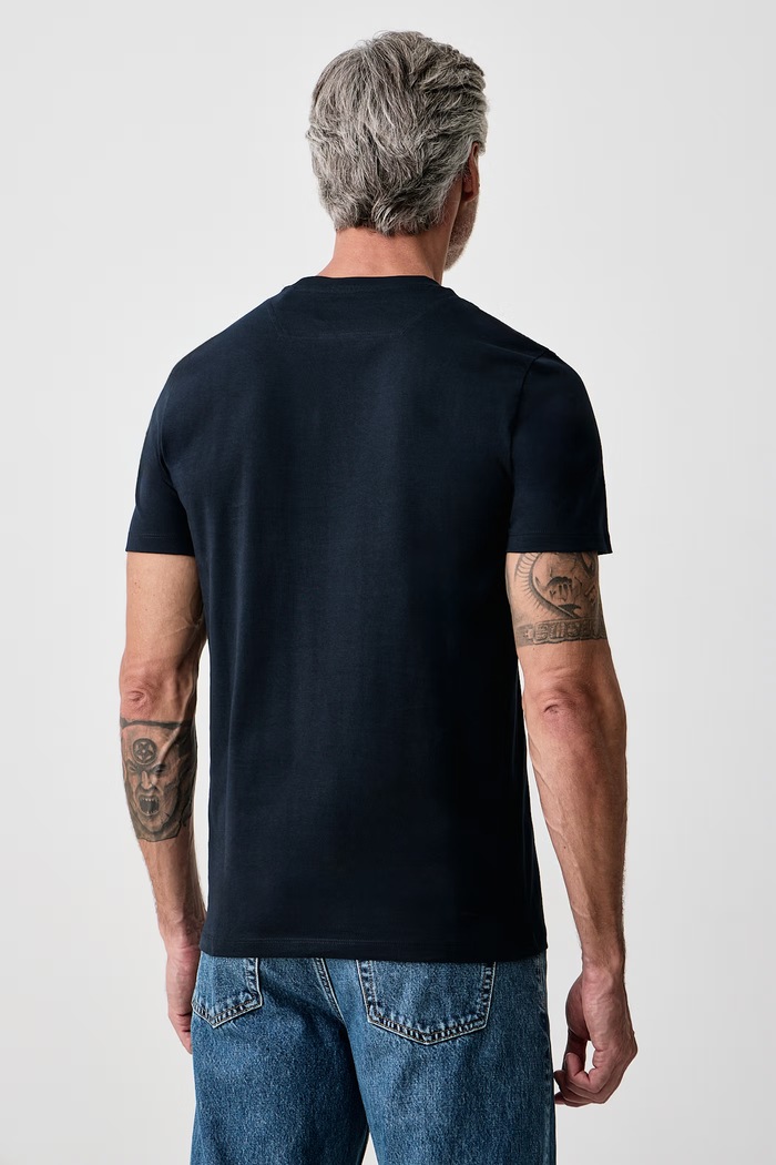 Guess T-shirt męski bawełniany Z6BI05.K6536 granatowy AW26
