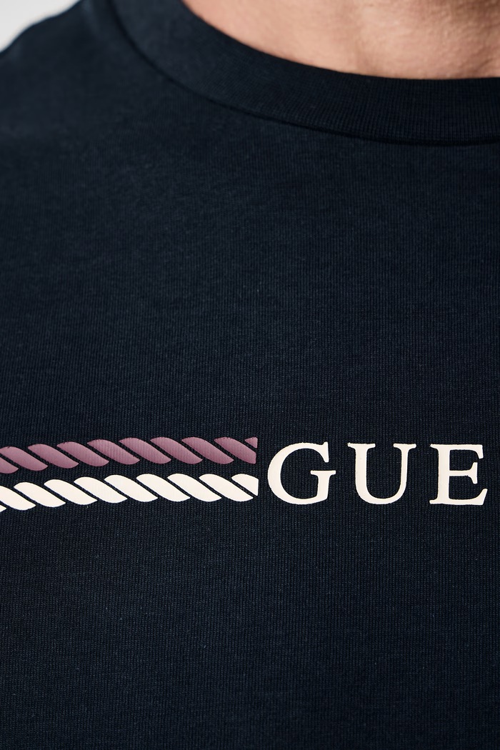 T-shirt męski bawełniany Guess Z6BI05.K6536 granatowy