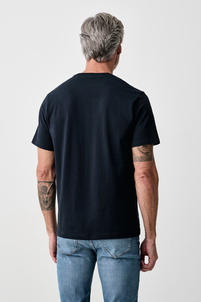 Odzież Guess T-shirt męski bawełniany ANTON Z6BI04.K6534 granatowy