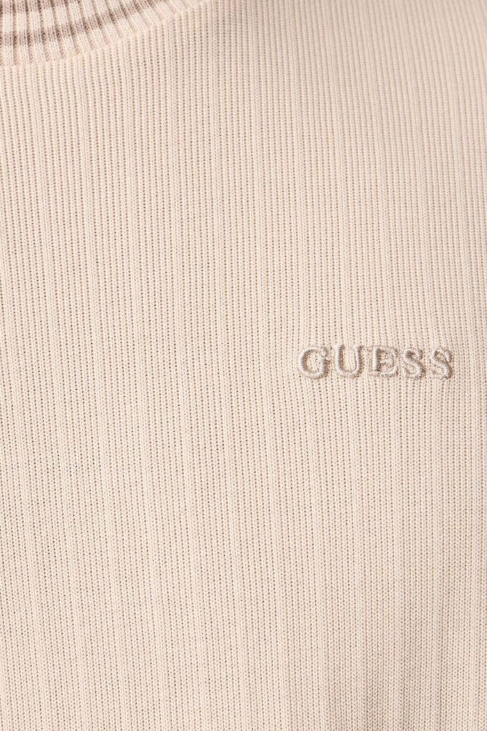 Kratka majica moška bombažna SIMON Guess Z6BI02.K6531 bež