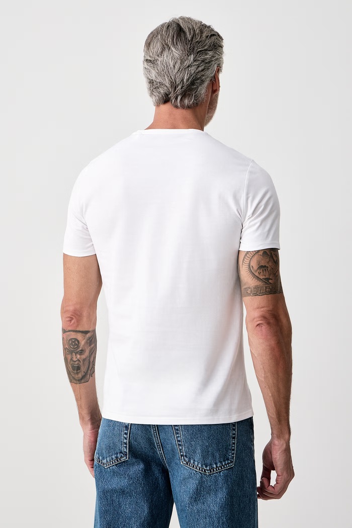 Odzież Guess T-shirt męski bawełniany M6YI71.K3745 biały