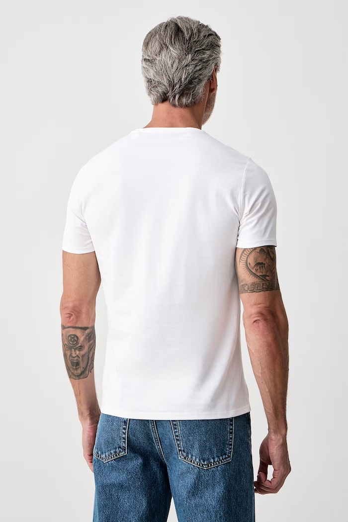 Odzież Guess T-shirt męski bawełniany M6YI71.K3745 biały