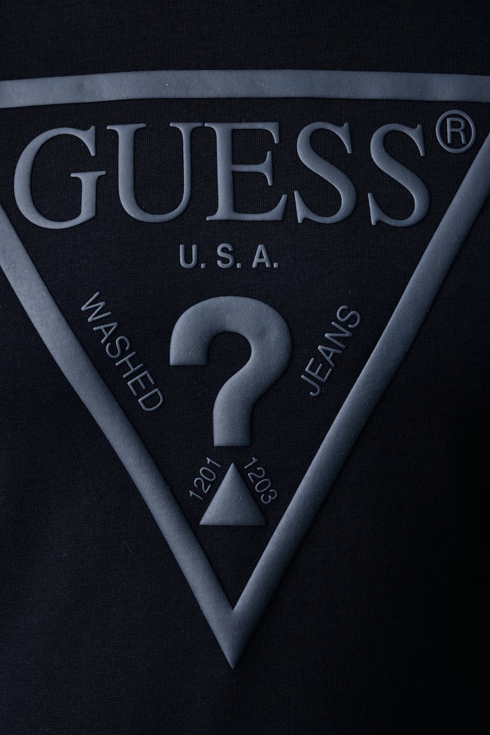 T-shirt męski bawełniany Guess M6YI71.K3745 granatowy