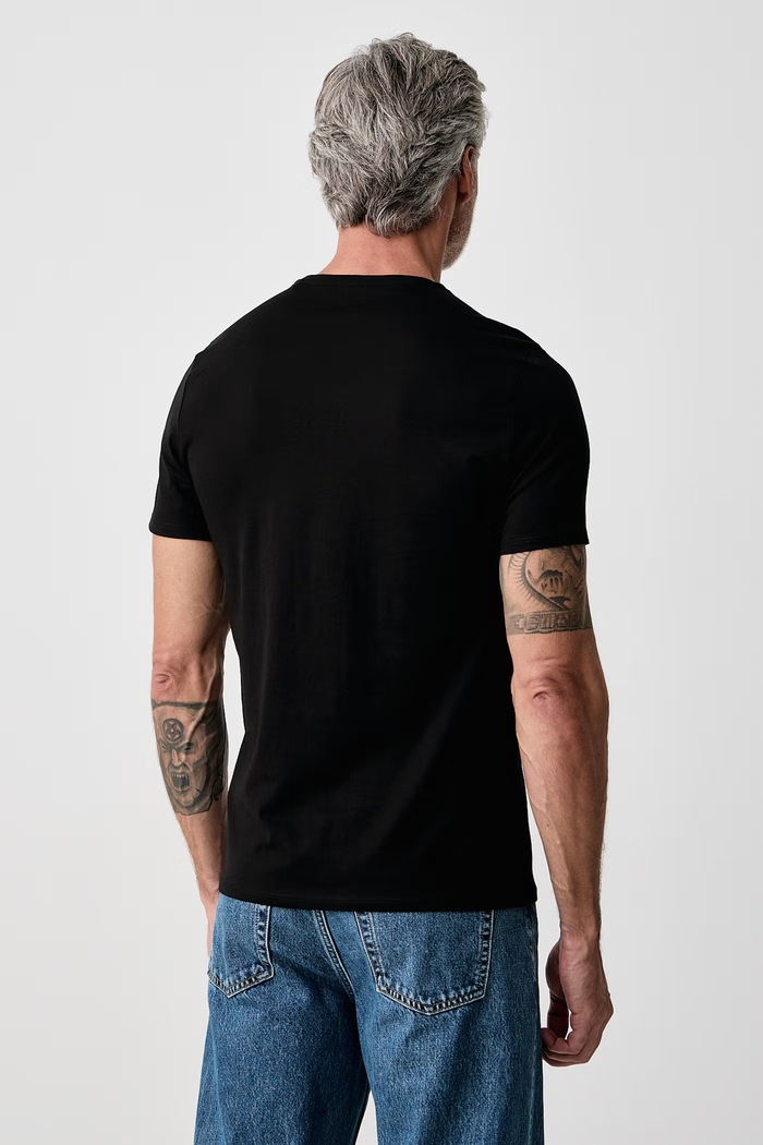 Guess T-shirt męski bawełniany M6YI71.K3745 czarny AW26