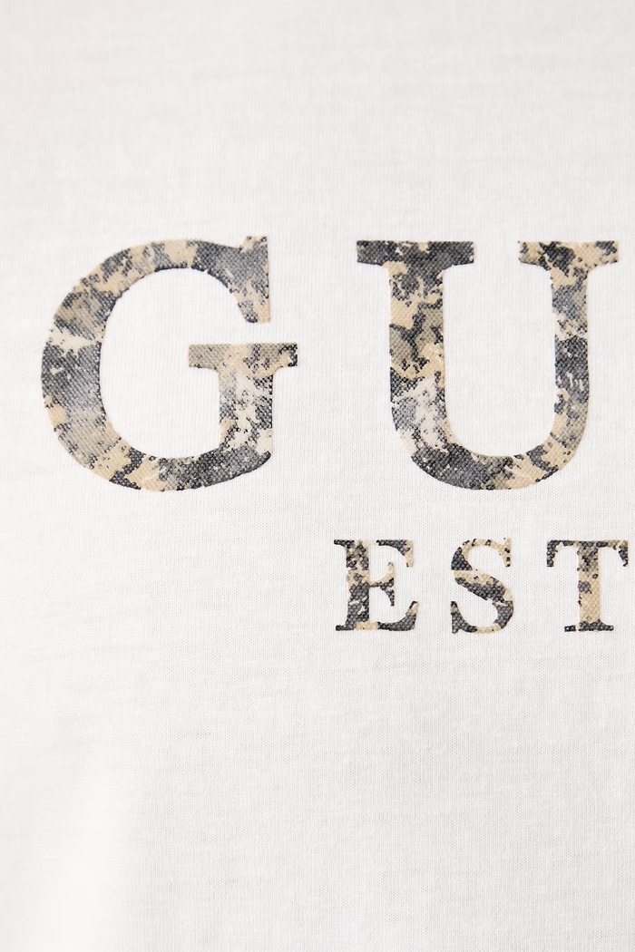 Majica za muškarce od pamuka Guess bež M6BI73.K6674