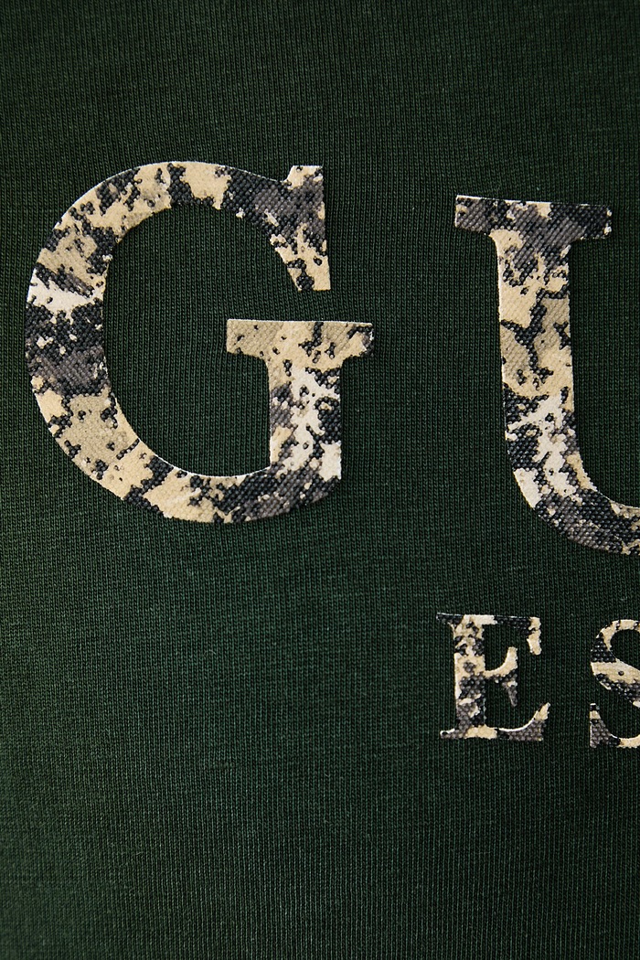 Majica za muškarce od pamuka Guess zelena M6BI73.K6674