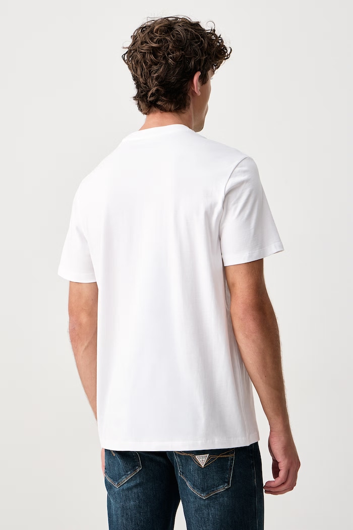 Guess T-shirt męski bawełniany M6BI64.K6573 biały AW26