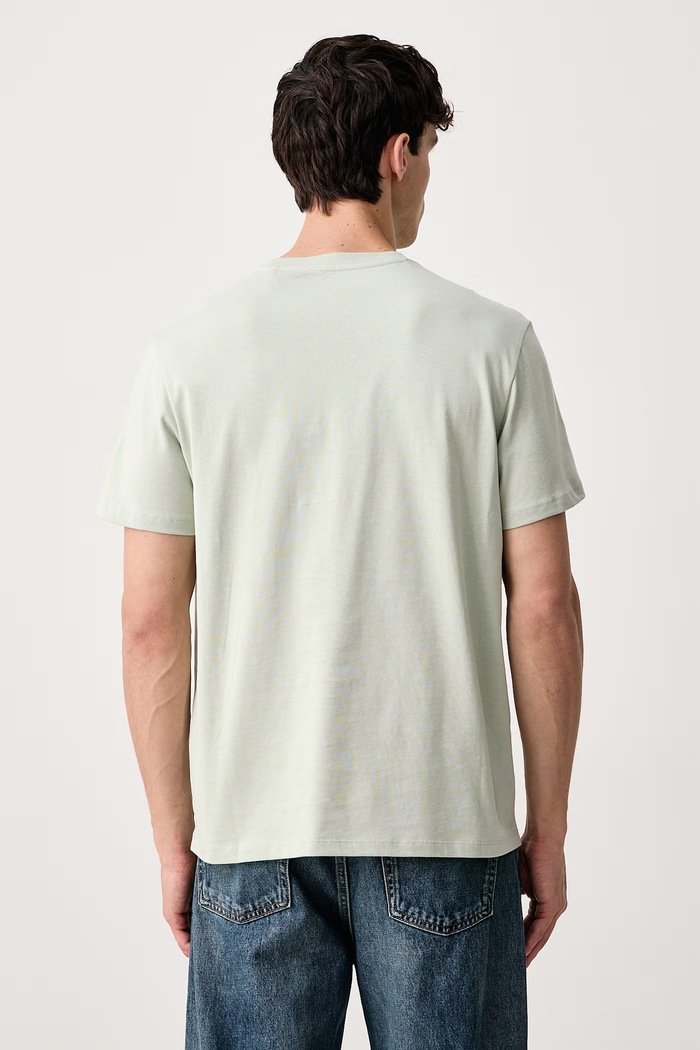 Guess T-shirt męski bawełniany M6BI64.K6573 zielony AW26