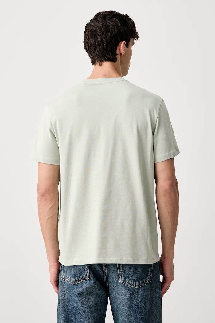 Guess T-shirt męski bawełniany M6BI64.K6573 zielony AW26