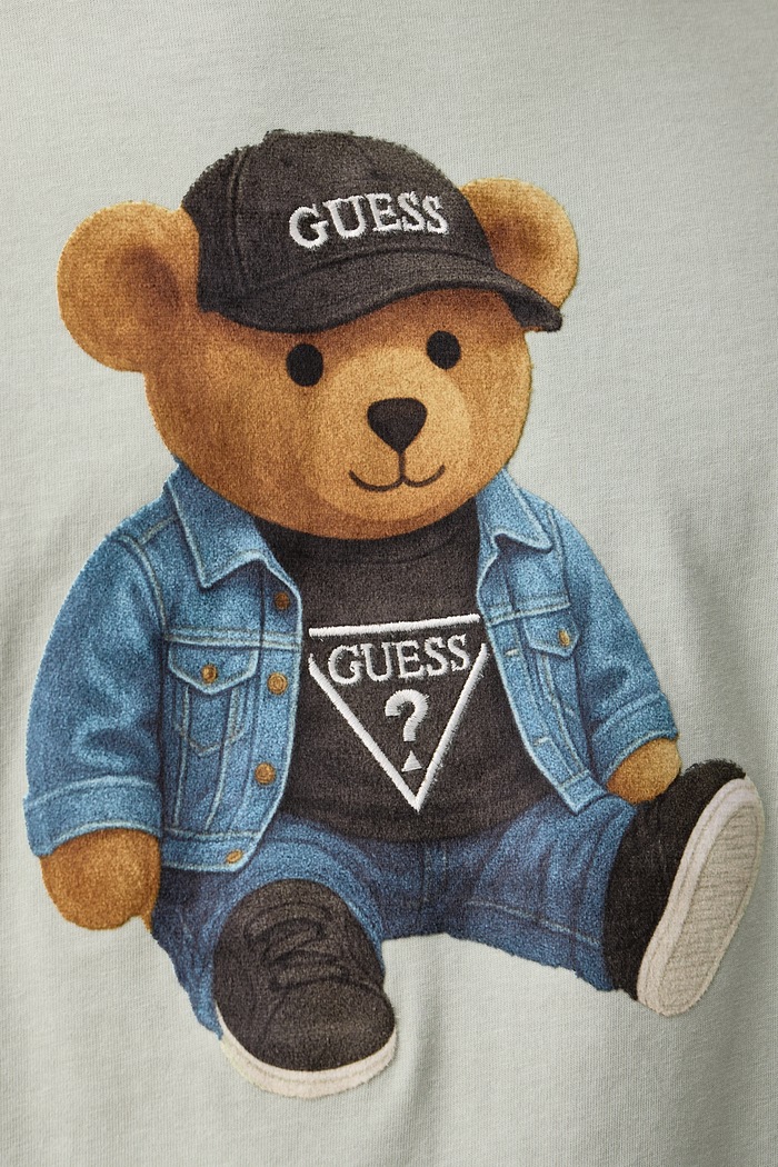T-shirt męski bawełniany Guess M6BI64.K6573 zielony