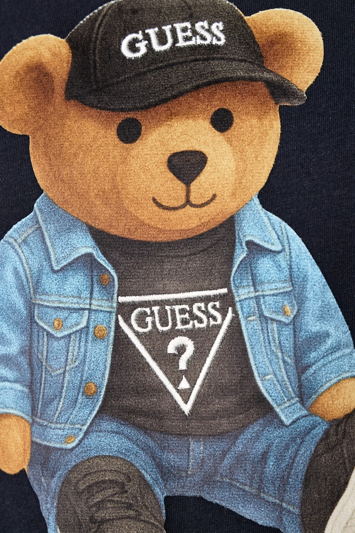 T-shirt męski bawełniany Guess M6BI64.K6573 granatowy