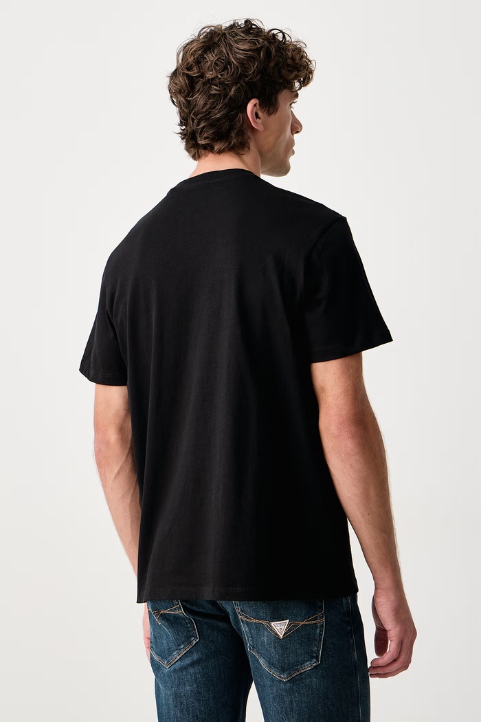 Guess T-shirt męski bawełniany M6BI64.K6573 czarny AW26