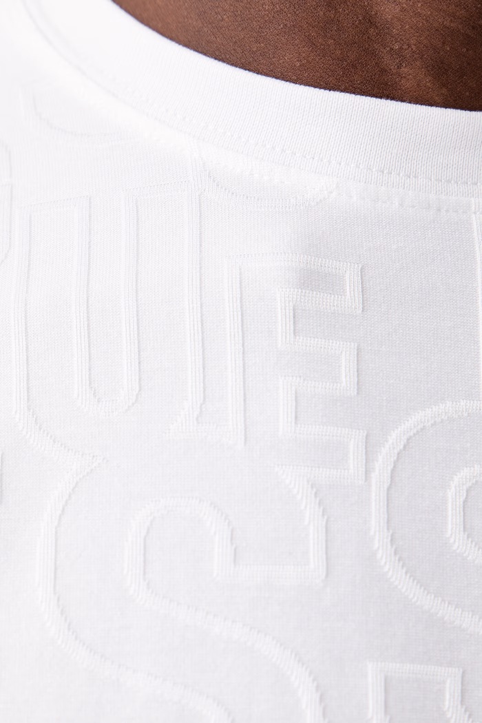 T-shirt da uomo con cotone Guess bianco M6BI51.K6188
