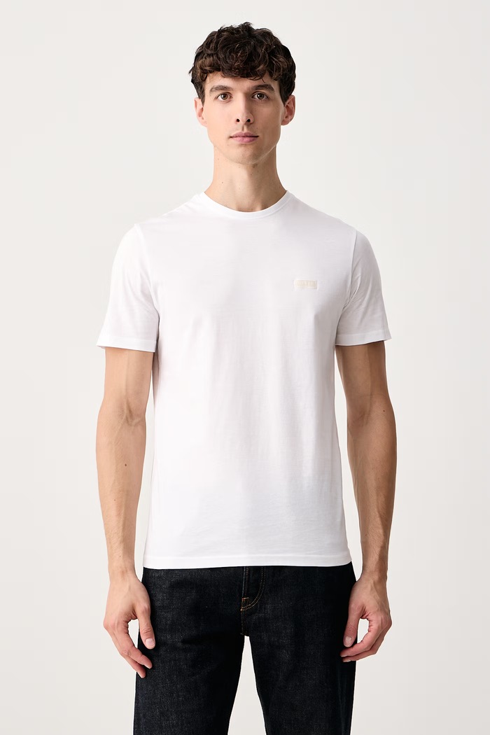 Guess T-shirt ανδρικό βαμβακερό λευκό M6BI43.K6180