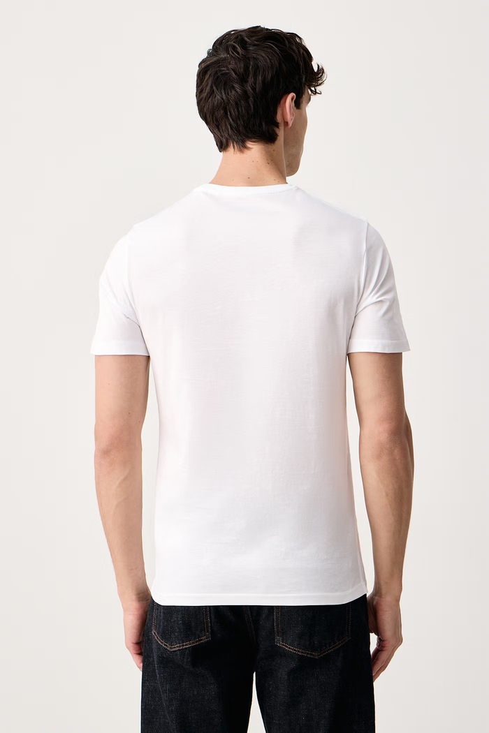 Guess T-shirt ανδρικό βαμβακερό M6BI43.K6180 λευκό AW26