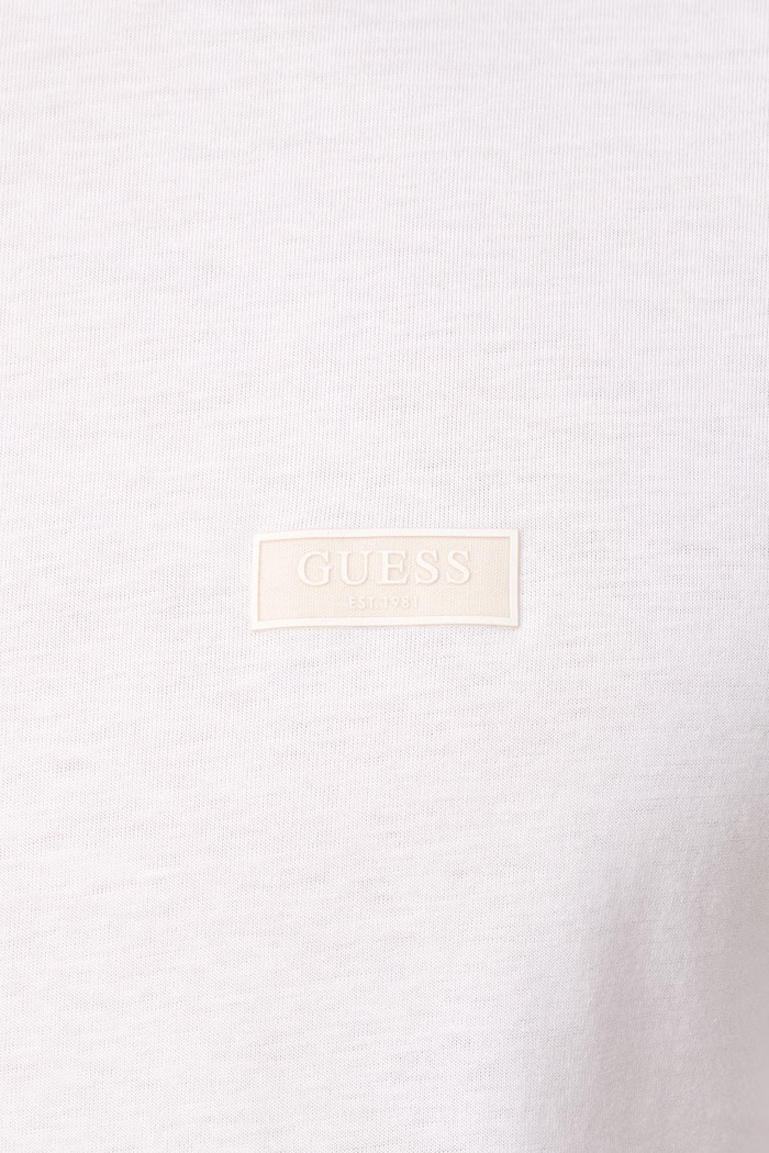 T-shirt ανδρικό βαμβακερό Guess M6BI43.K6180 λευκό