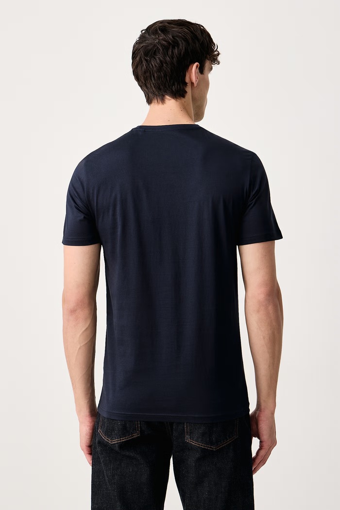 Guess T-shirt ανδρικό βαμβακερό M6BI43.K6180 σκούρο μπλε AW26