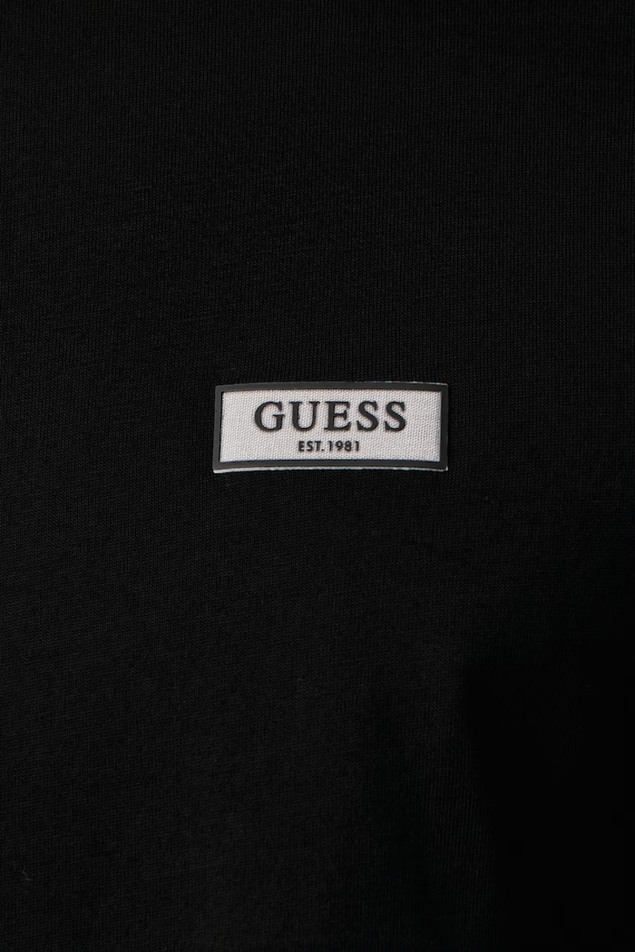 T-shirt ανδρικό βαμβακερό Guess M6BI43.K6180 μαύρο