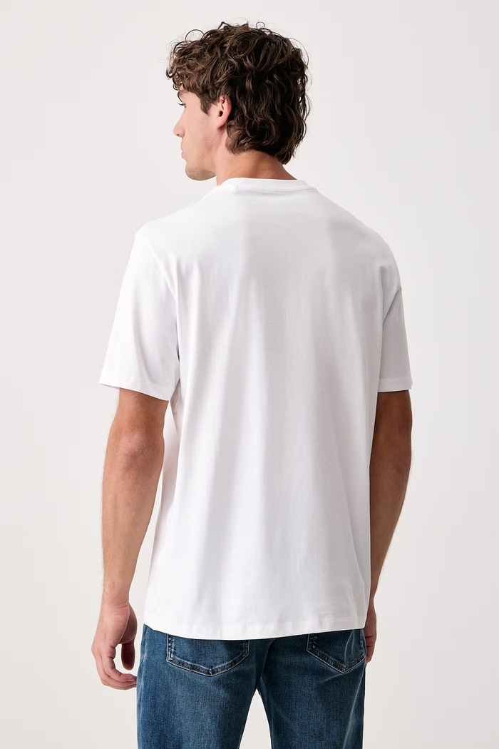 Guess T-shirt męski bawełniany M6BI41.K6178 biały AW26