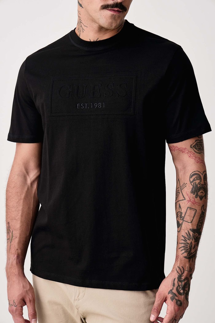 T-shirt męski bawełniany Guess M6BI41.K6178 czarny